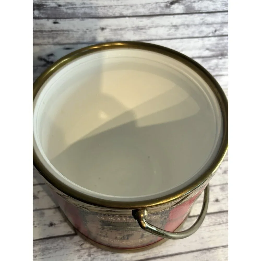 Vintage Serv-Master Creations Ice Bucket Gold Brass Tone Barware MCM Mid Century